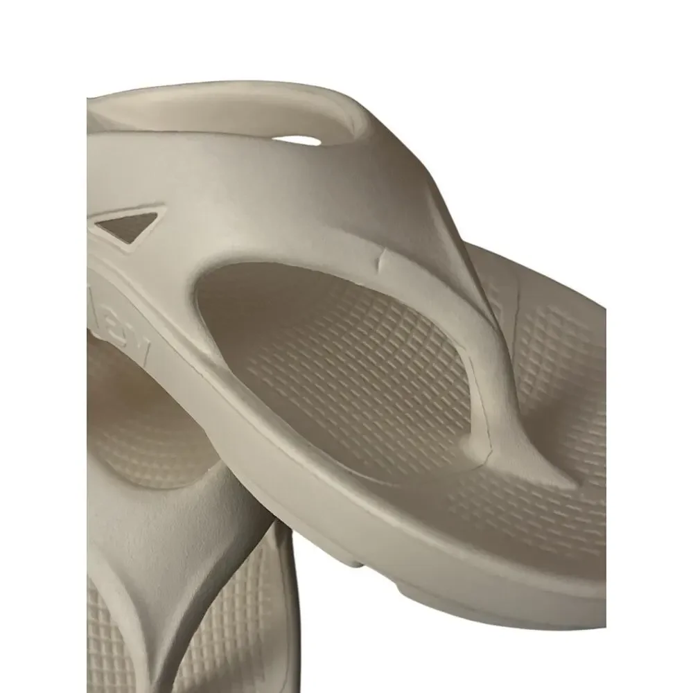 Hurley Injection Flip Flops Mens Size 9 White Casual Non-Slip Sandals
